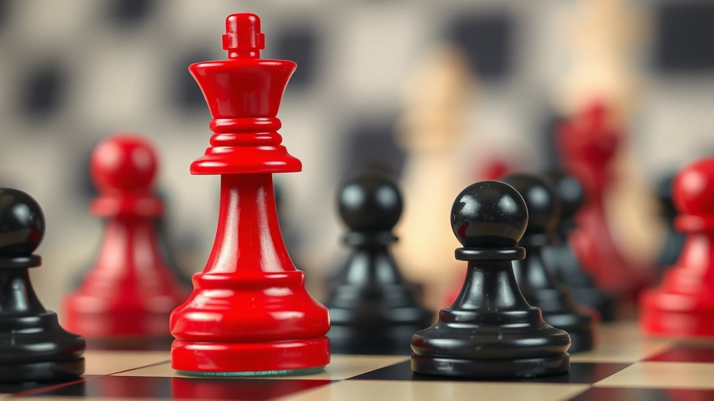 Close-up of checkers pieces mid-capture sequence, showing multiple red pieces jumping over black pieces, dynamic action shot with pieces in motion, shallow depth of field emphasizing the capturing piece