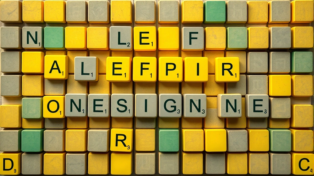 Split-screen showing colorful letter tiles with green, yellow, and gray feedback colors arranged in a puzzle grid pattern, vibrant gaming aesthetic