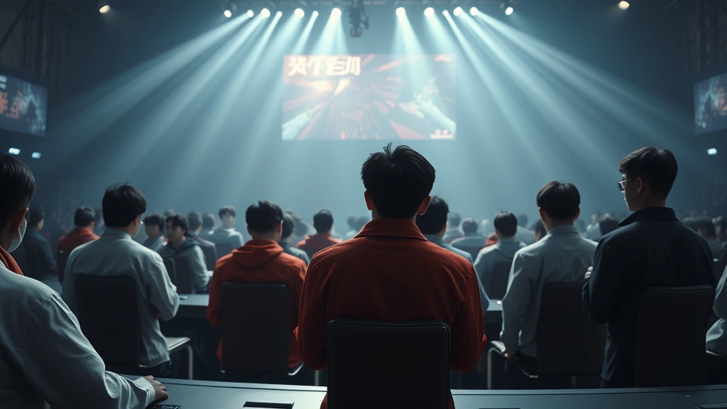 Wide shot of eliminated players and remaining competitors in a stark competition environment, photorealistic Korean drama cinematography, emotional weight, no visible text or interface elements