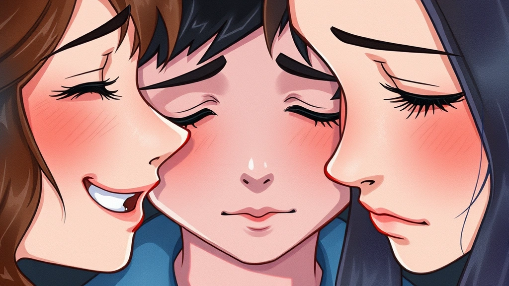 Close-up of character faces showing different emotions - joy, sadness, contemplation, watercolor art style, soft lighting, intimate moment, no text or UI elements
